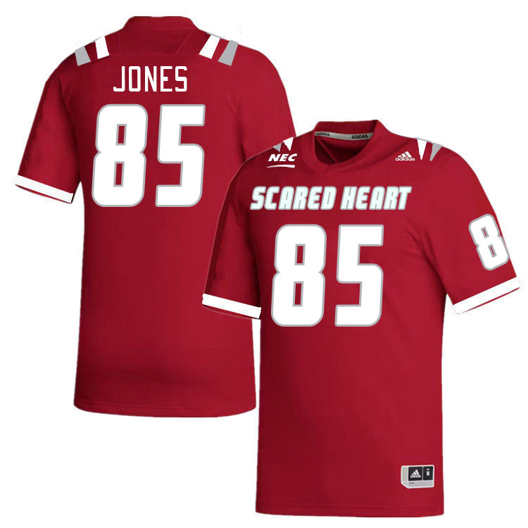 Men-Youth #85 Dylan Jones Scared Heart Pioneers 2023 College Football Jerseys Stitched-Red